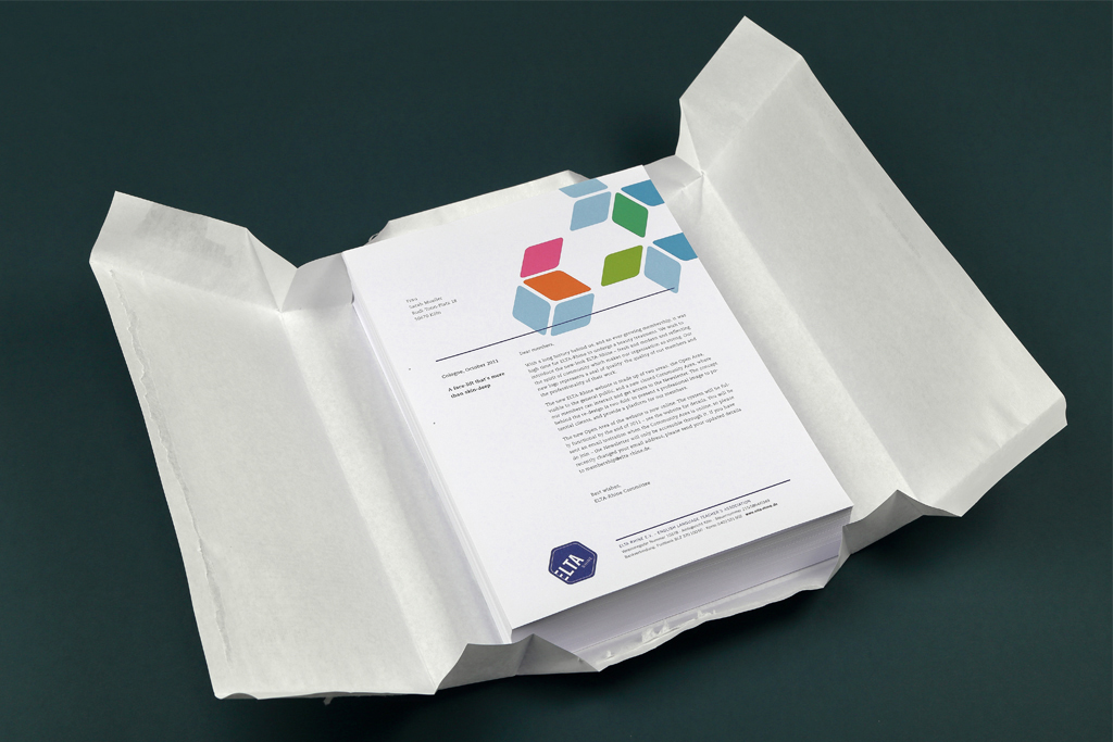 Corporate Design Köln, bedrucktes Briefpapier, Mailing