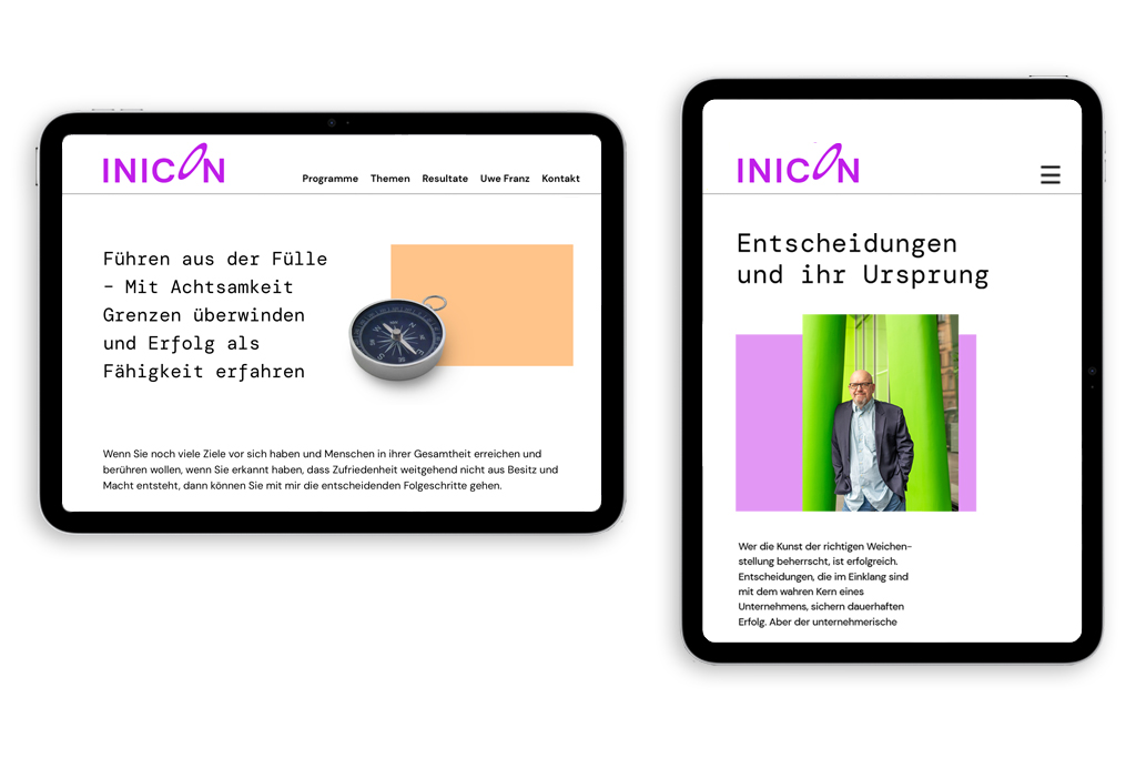 Webdesign Köln – Beispiel für eine Website für Coaching