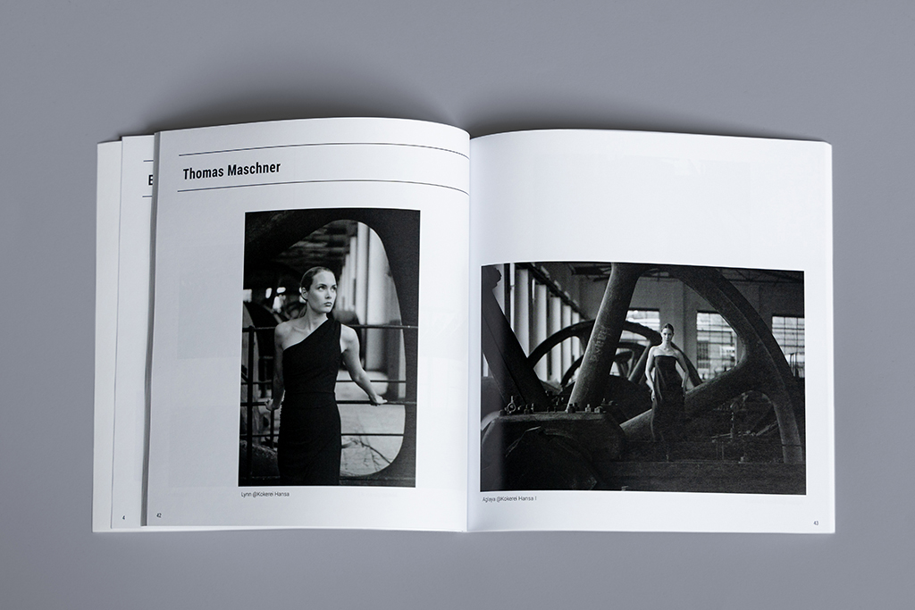 Katalog für Fotoausstellung, Innenseite