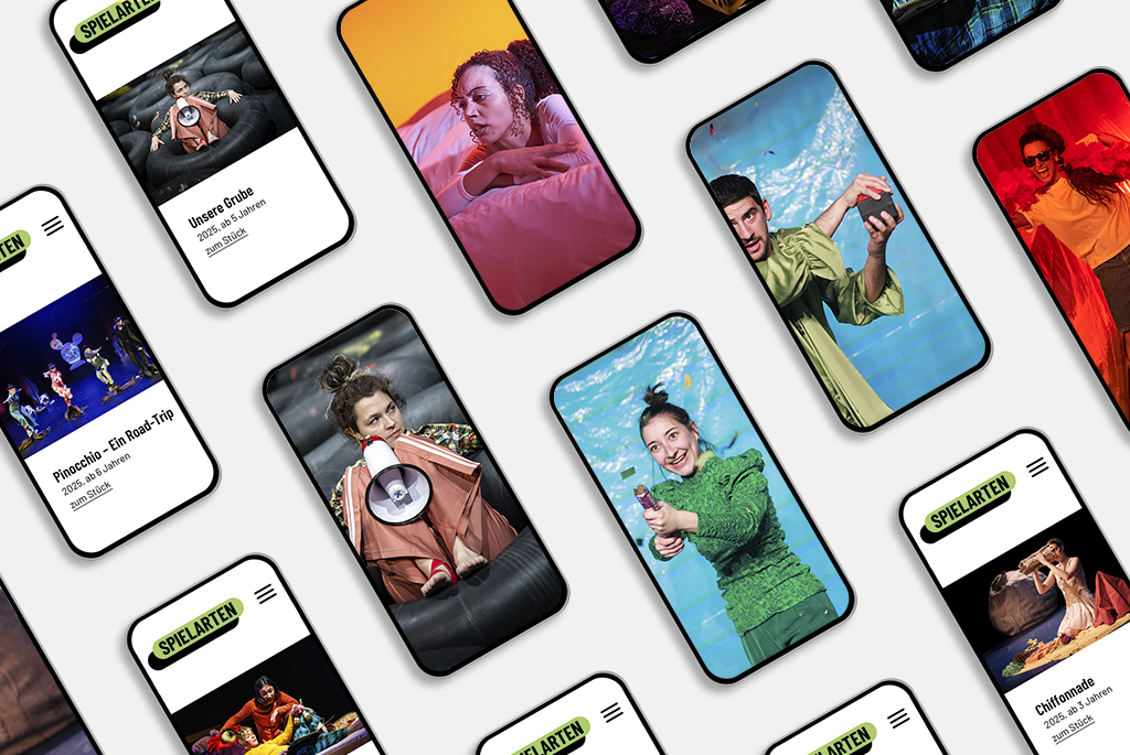 Website responsive Ansicht auf Handy